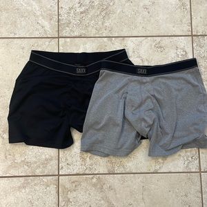 SAXX Daytripper boxer briefs size medium black and grey